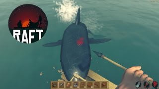 Raft - Building Our New Little Floating Home And Fighting Sharks - Raft Prototype Gameplay