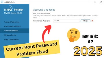 current root password in mysql installation | fixing problem current root password #mysql #2025