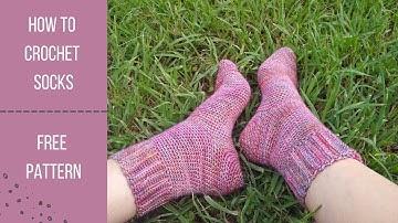 How to Crochet Socks! | Beginner Friendly Crochet Tutorial