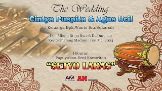 02 LIVE Karawitan SETYO LARAS Wedding 'Cintya & Agus' || Bulu Durenan Gemarang Madiun 06 Mei 2024