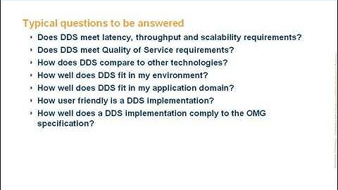Benchmarking OMG DDS - Part 1/3