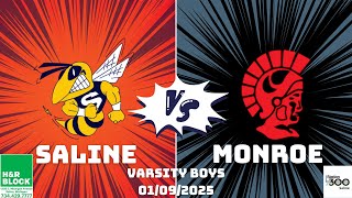 Saline Hornets vs. Monroe Trojans ~ Boys Varsity ~ 01/09/2025