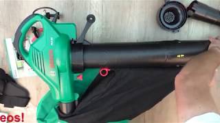 Unboxing and how to assemble BOSCH ALS 25 Garden vacuum & leaf blower - Bob  The Tool Man - YouTube