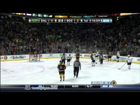 Adam Burish vs Andrew Ference Feb 3, 2011 - NESN f...