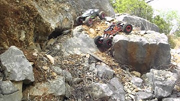 * O  Dissecador RC * Crawling with Hsp Pangolin & Losi Night ( Raw footage )