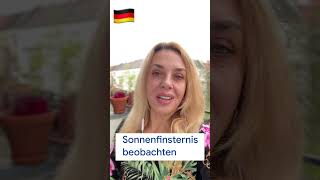 Немецкий язык - солнечное затмение - Sonnenfinsternis