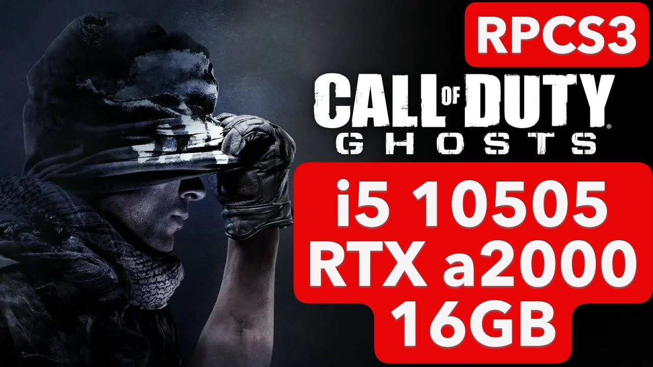 Call of Duty GHOSTS RPCS3 - Lossless scaling - BEST SETTINGS - i5 10505 ...