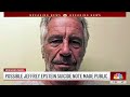 Possible Jeffrey Epstein suicide note made public | NBC New York