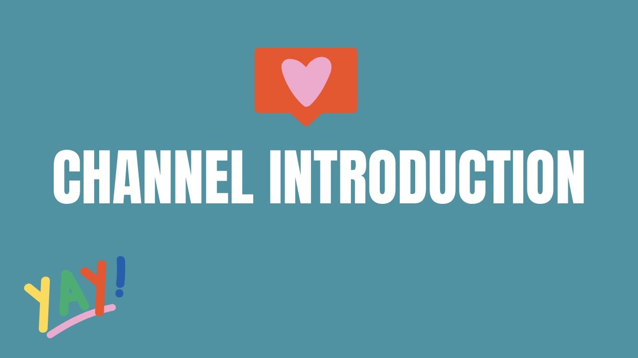 Channel Introduction 🌟| My First YouTube Video | The Productive Girl ...