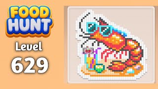 Food Hunt Pixel puzzle level 629 walkthrough solution gameplay 