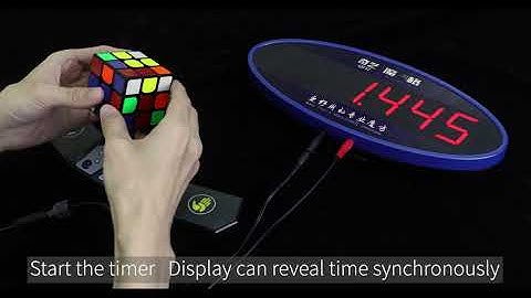 Qiyi Timer Data Cord instructions