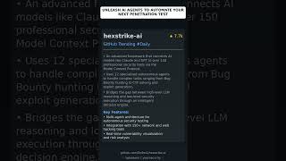 GitHub Trending Repositories: 0x4m4/hexstrike-ai 🇬🇧