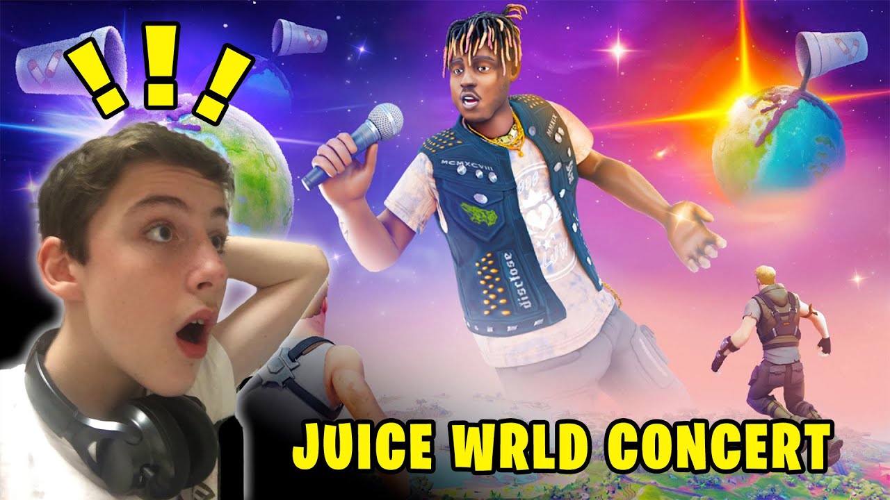 Reacting to the JUICE WRLD Fortnite LIVE EVENT CONCERT! - YouTube