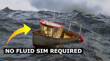 Blender Tutorial: Boat In Stormy Ocean Animation | EASY