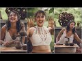 Amala paul making clay pottery bowl  actress amalapaul making pottery pots  vega entertainment