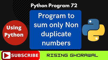 Python program to take input of three numbers and calculate sum of only non duplicate numbers
