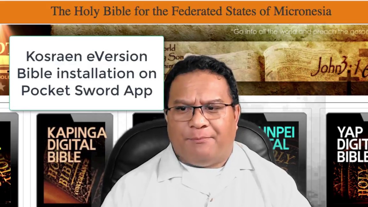 Kosraen eVersion Bible on Pocket Sword YouTube