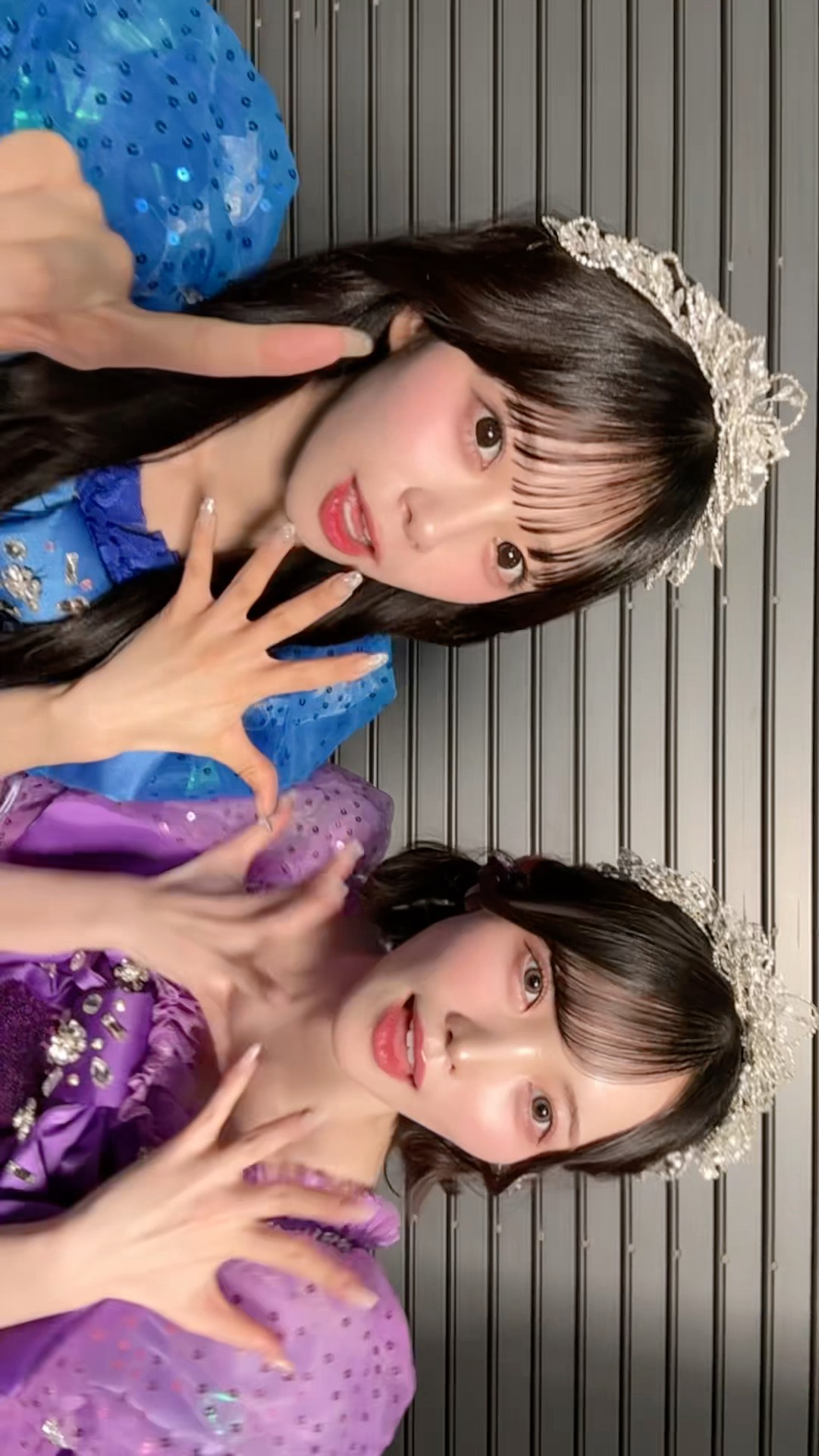 駆け引きする？💙💜 #増田彩乃 #真鍋凪咲 #きゅーすと - YouTube