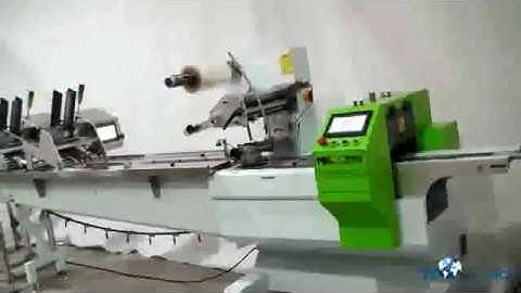 WE 300S Servo horizontal packaging machine with card feeder