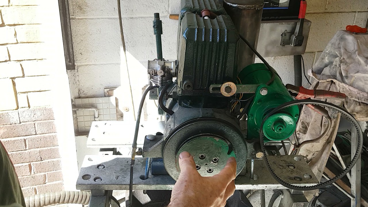 Pull starting a vire engine, & cold start tips - YouTube