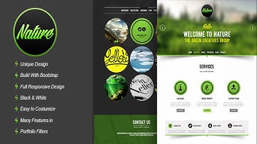 Nature - Responsive HTML5 Onepage Template | Themeforest Website Templates and Themes
