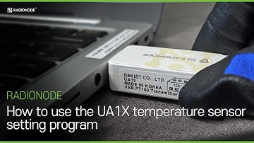 How to use the UA1X temperature sensorsetting program