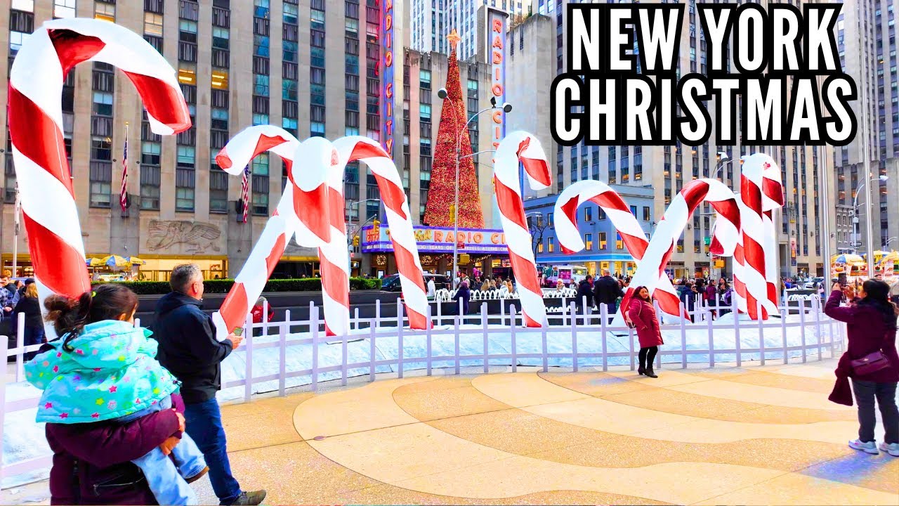 NYC 🎄 ULTRA-WEALTHY Christmas Displays ✨ Bergdorf Goodman Windows & Holiday Lights! 4K