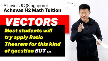 There Is A Better Way To Do This Vectors Question | A Level JC H2 Math, Singapore