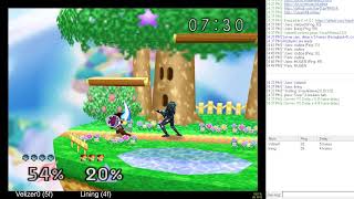 Smash 64 Remix RMG-Kaillera Netplay - Velizer0 vs Lining