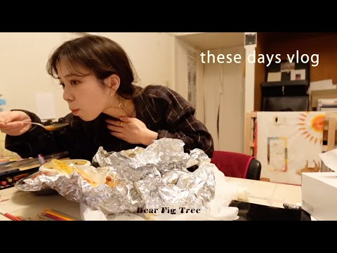 【vlog】イラストレーターな日々、東京デート、6hのテレビ電話、慣れてきたインスタライブ etc…