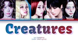 LE SSERAFIM - Creatures (Color Coded Lyrics Han/Rom/Français/Eng)
Tous droits administrés par Source Music/HYBE Entertainment
Regardez en HD
• Artiste: LE SSERAFIM
• Chanson♫: Creatures
• Album: PUREFLOW pt.1
• Date de réalisation: 22.05.2026
• Membres: Sakura, Chaewon, Yunjin, Kazuha & Eunchae
• Ma bias: Yunjin
Nhésitez pas à demander des chansons/albums
Mon insta: @parkaemi_ytb LE SSERAFIM - Creatures (Color Coded Lyrics Han/Rom/Français/Eng)