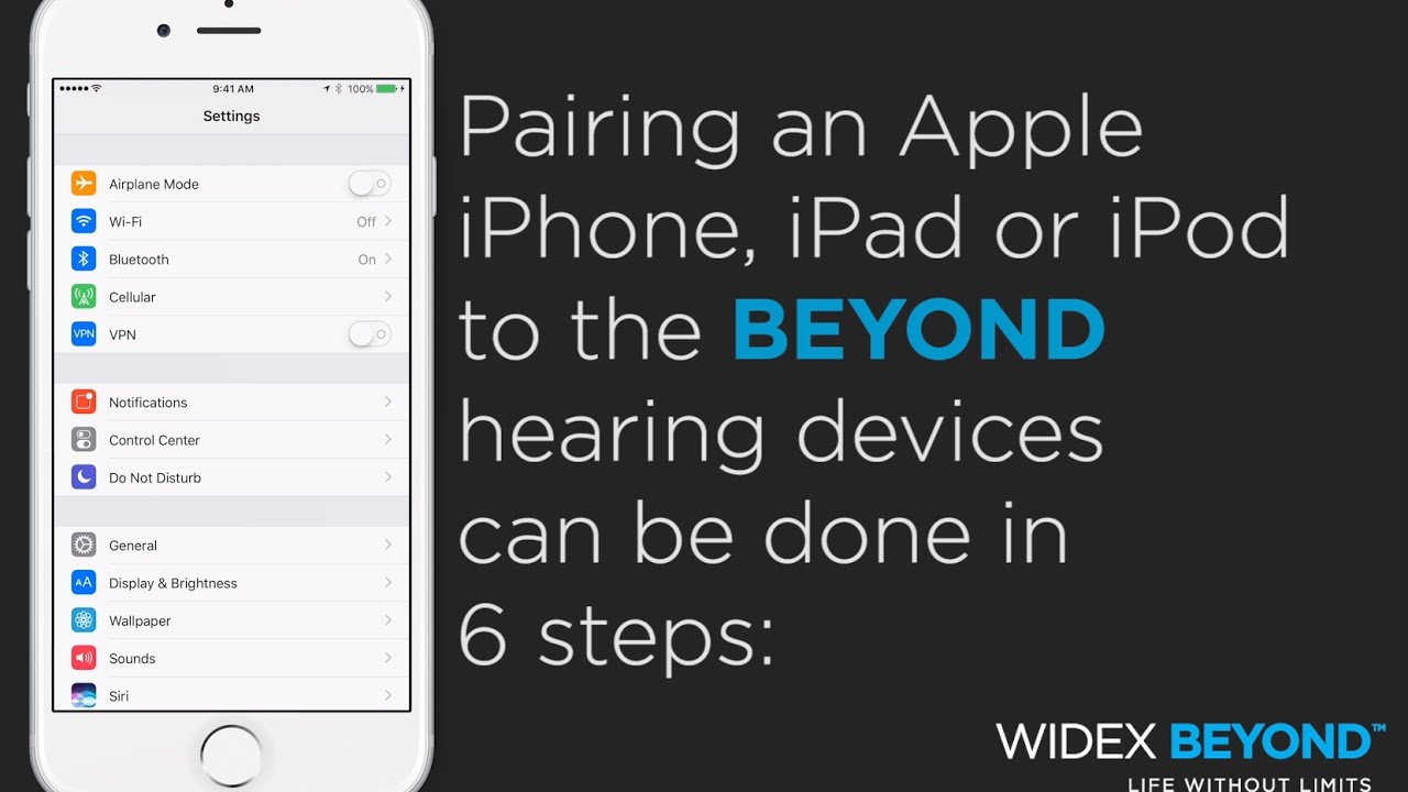 Widex Beyond Pairing Tutorial Youtube