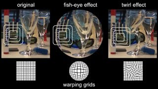 Non-Uniform Spatial Deformation of Light Fields by Locally Linear Transformations
