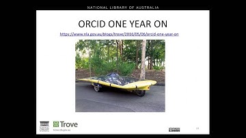 Julia Hickie: Promoting ORCID to your researchers - June 1st 2016