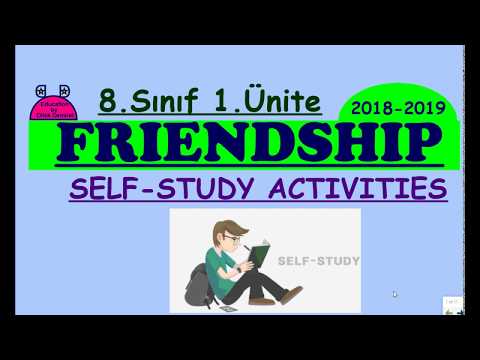 LGS İngilizce 8. Sınıf 1. Ünite Friendship Etkinlikler