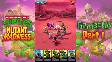 TMNT Mutant Madness Gameplay Part 1 || Android Role Playing Game