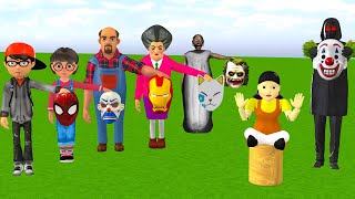 Scary Teacher 3D vs Squid Game Choose a Nice or Error Mask 5 Times Challenge Does Miss T Win?