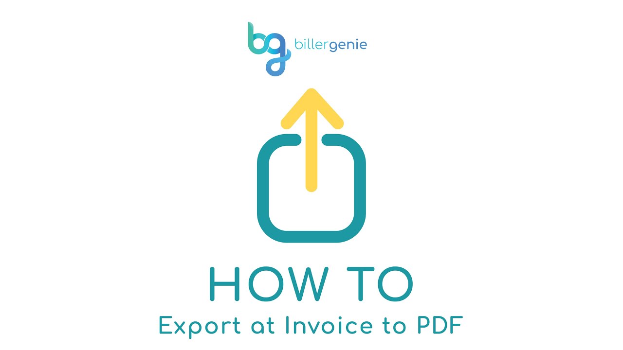 Biller Genie How To: Export an Invoice to PDF