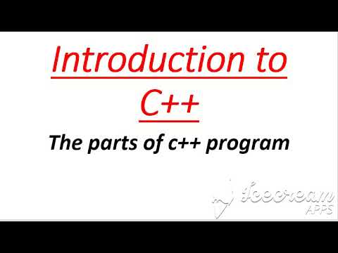 Basic structure of c++ |parts of c++ - YouTube