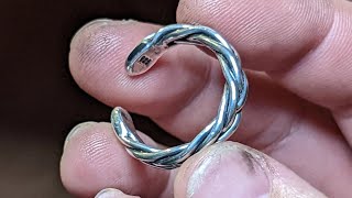 Braided Silver Torque Ring Build #asmr by Kellick Forge 2,349 views 1 year ago 9 minutes