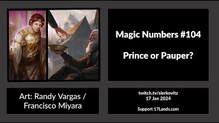 Magic Numbers #104: Prince or Pauper?
This episode I am looking into what does it mean for aa set to be prince or pauper and how do recent sets align with different definitions of that term.
Because there are plenty definitions. Some will focus more on the power of rare cards, some on the power (or lack thereof) of the commons and uncommons.
A data exploration episode - most useful if you want to spend some time thinking on how rarity shapes limited formats.
If you are interested in getting to know me better - I have a discord now. Join to chat about data, limited and see my futile attempts to make food that looks as good as it tasted. Also - cat and dog pictures.
https://discord.gg/RAunPSNm97
This podcast is sponsored by mtgazone.com - get your reading fix from the best and brightest Magic writers in the business.
If you like the videos I put out, consider becoming a patron on
patreon.com/sierkovitz
to get extra access, perks and the good feeling of supporting my work. Magic Numbers #104: Prince or Pauper?