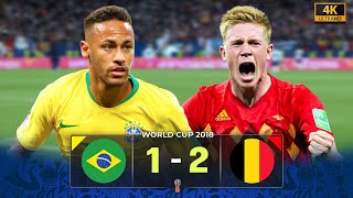 Brazil Had Big Stars but Belgium Had A Good Plan – Brazil vs Belgium⚽ World Cup 2018 [4K]