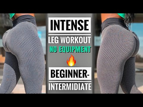 12 MIN INTENSE LEG WORKOUT - GET TONED & BEAUTIFUL THICK THIGHS AT HOME|No equipment.