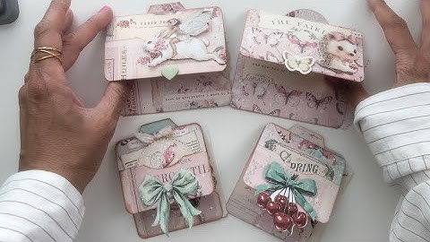 Flip Floppy Double Pocket Hidden Paper Clips Tutorial Junk Journaling 