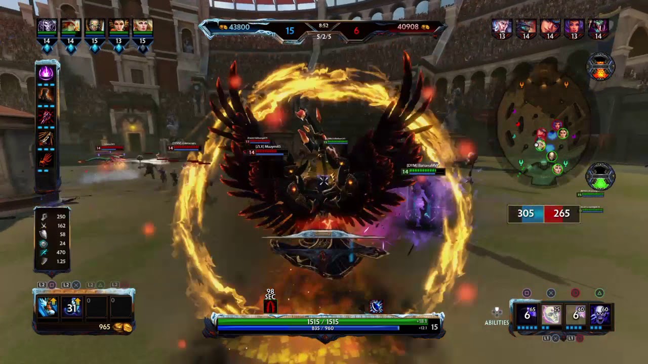 SMITE - Thanatos Arena 17 kill - demonic skin full gameplay