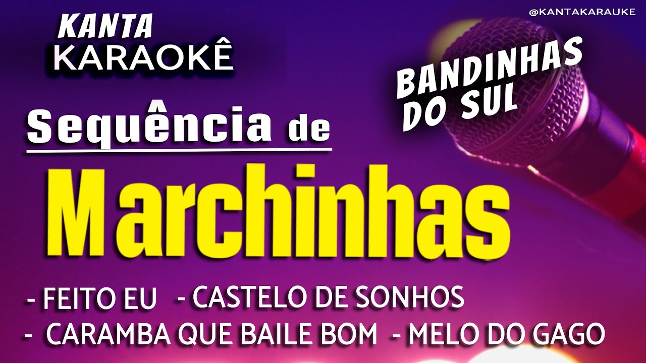 🎤karaokê sequência de MARCHINHAS DO SUL