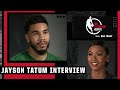 Jayson Tatum on his son, his playmaking ability & more | NBA Today