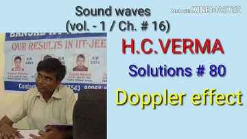 Solution # 80/ Doppler effect / Sound Waves/ H.C.VERMA e