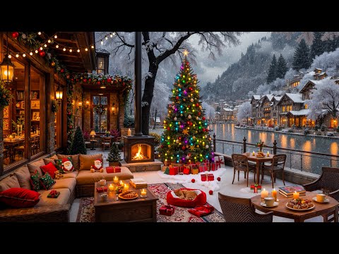 Cozy Christmas Coffee Shop Ambience With Smooth Jazz Music Christmas Jazz Instrumental Music