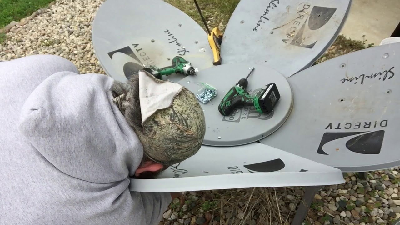 Satellite Dish Yard Art YouTube